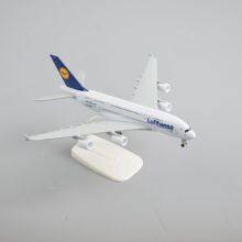 20cm A380-800 LUFTHANSA Resin Plane Model Aircraft Toy thumbnail-2