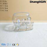 Special Candle Cup 160ml Skull Shaped Glass Candle Holder thumbnail-1