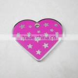 Custom Metal Aluminum Heart Shape Dog Tag thumbnail-1