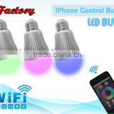 2.4G LED RGB Bulb with Remote Control System Color temperature and brightness adjustable