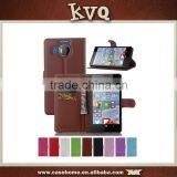 Lichi Pattern PU Leather Flip Wallet Cover for Microsoft Lumia Phones