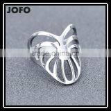 Charming Hollow Love Heart Stainless Steel Fashion Ring Size 6 7 8 9 10 thumbnail-1