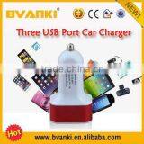 Custom High Speed 5V 5.1A 3 Port USB Car Charger Adapter for Sumsung Galaxy 6S thumbnail-2
