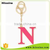 China Cheap Factory Wholesale Custom Letter N Keychain