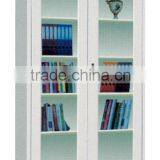 Modern Library Bookcase Wicker Metal Bookcase thumbnail-4
