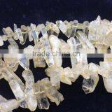 High Quality Natural Citrine Color Quartz Crystal Point Pendant Beads AB Quartz thumbnail-2