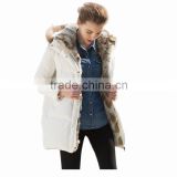 2015 High Quality Real raccoon fur rabbit fur Long skiing woman Jacket winter down jacket