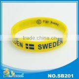 Special design gift cheap printed logo foldable silicone bracelets