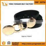 China Belt Factory Gold Metal Waist Belt for Women Lady