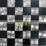 High quality of parquet metal mosaic tile decorative wall.