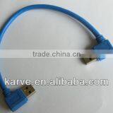 High-speed & Factory-manufactured USB 3.0 AM to AFM Double Angled Cable