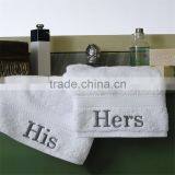 Hers and Hers Towels Wholesale His and Hers Towel 100% Cotton Gift Set Quality Choice thumbnail-2