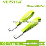 Wholesale Flat Magnet Cable USB 2.0 Data Cable Micro 20cm Colorful Magnet USB Cable