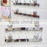 2016 No Drilling No Screw Easy Installation Stainless Steel Wall Mounted Hooks Rack Coat With Strong Vacuum Suction Hook thumbnail-2