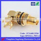 RPSMA Female Body With Male Pin 90 Degree Pcb Mount