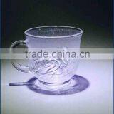 300ml Frosting Glass Cups for Drinking Set Pattern thumbnail-1