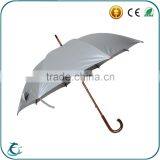25 Inch 8 Panels Wood Shaft Windproof Staight Gray Rain Umbrella thumbnail-1