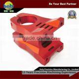 Bike Stem Cnc Aluminum Parts With Glossy Red Anodized, Nice Custom Cnc Parts With Cnc Service thumbnail-3