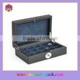 Large Cufflink Package Box Gift Box For Cufflinks Custom Made Leather Cufflink Box