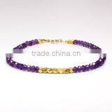 The Gopali Jewellers Amethyst Hydro Beaded Bracelet Amethyst Hydro Jewelry thumbnail-1