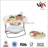 Y2722 New Hot Porcelain Cake Plate With Server thumbnail-1