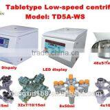 BENCHTOP LOW-SPEED CENTRIFUGE TD5A-WS SWING ROTOR 250ml