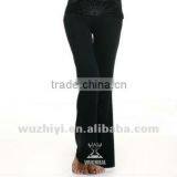 New Black Cotton Belly Dance Practice Pants