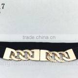 Elastic Belt With Chain Buckle