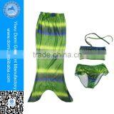 3 Piece Girls Kids Swimmable Mermaid Tail Swimwear Bikini Bathing Suit Beachwear