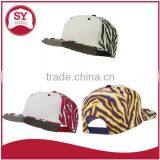 Short Brim Snapback Hat With an Adjustable Plastic Snapback Strap Closure thumbnail-1