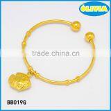 Olivia Gold Plated Bangle Cute Fish Gold Color Bangle for Man or Woman thumbnail-1