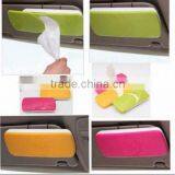 Tissue Box Cover Holder With Clip / Car Sun visor Paper Napkin / Car Tissue Box cover