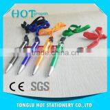 Best things to sell Transparency twist ballpen with lanyard sound novelty pen