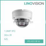 Cheapest 1.3 Megapixel Vandal-proof DWDR Fixed Dome Network Camera
