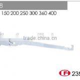 K08 Height Adjustable Chrome Slatwall Brackets for Wood or Glass