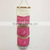Household Used Hang Bag Hanging Wall Pocket Storage With 3 Pocket thumbnail-2