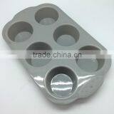 Beautiful Food Grade Silicone 6 Cup Cake Pan for Baking Muffin Cakes