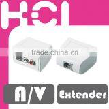 RJ45 8P8C UTP Jack to RCA Stereo Audio and S-Video Adapter thumbnail-1