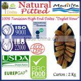 Best Fresh Dates, Organic Natural Pitted Dates,Tunisian High Quality Dates Category " Deglet Noor", Sweet Pitted Dates, 2 Kg thumbnail-1