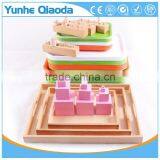 Custom Kindergarten Montessori Teaching Aids Wooden Serving Tray thumbnail-3