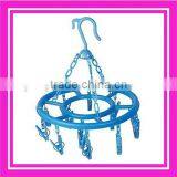 13 Clips Round Shape Plastic Clothes Peg Hanger thumbnail-1