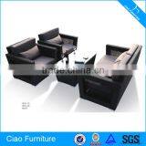 Outdoor Garden Plastic Wicker Sofa Durable Synthetic Rattan Furniture thumbnail-1