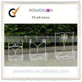 POWERLON Vintage Wrought Iron S/3 Wall Planter Holder Home and Garden Furniture thumbnail-3