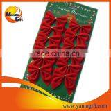 Red Fabric Christmas Tree Bow