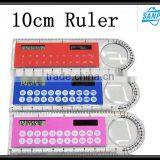 Multifunctional 10cm Plastic Ruler/Solar Calculater/Magnifying Gass thumbnail-2