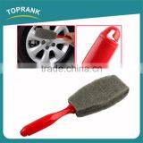 Hot selling plastic handle soft scouring pad car wheel cleaning brush
