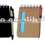 Good Looking Natural ECO Friendly Recycled Paper Note Book With Pen thumbnail-1
