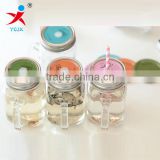 high temperature resistant clear large cylinder tableware/drinkware wholesale/recycled,wide moutu glass cups with lids