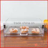 Stackable Square Acrylic Display Case With Front Door Bakery Showcase thumbnail-1