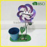 YS14043 Hot Popular Metal Garden Cat Windmill Flower Pot thumbnail-1